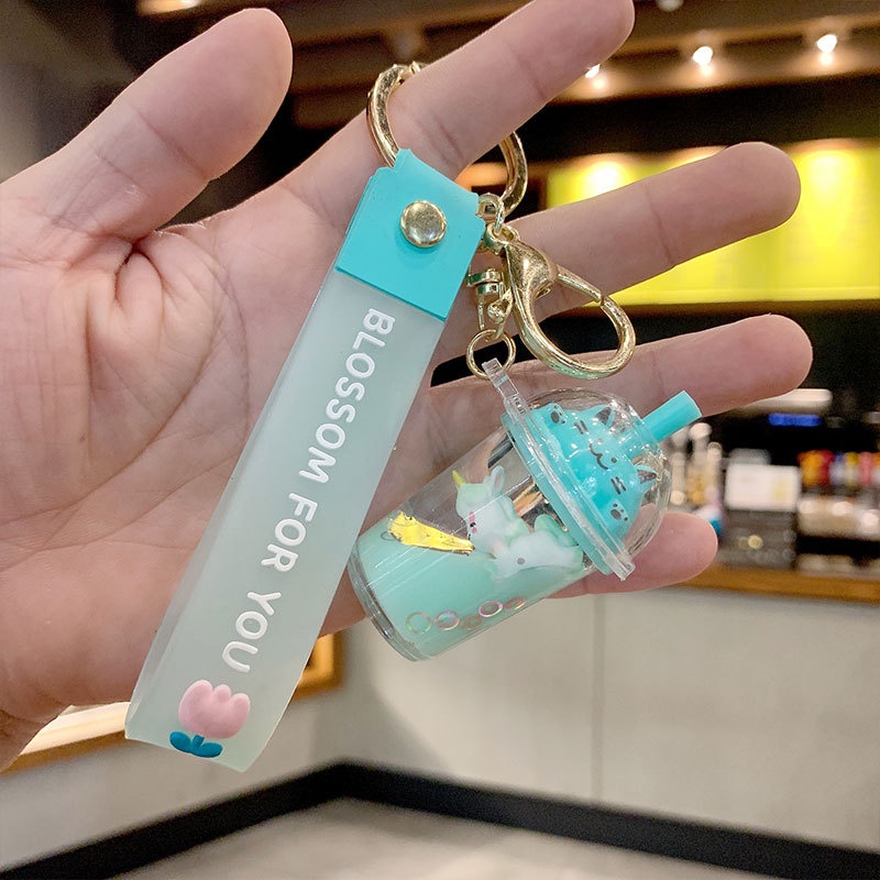 Móc Khóa / Móc Khóa Acrylic Hình Kỳ Lân Hoạt Hình Lấp Lánh