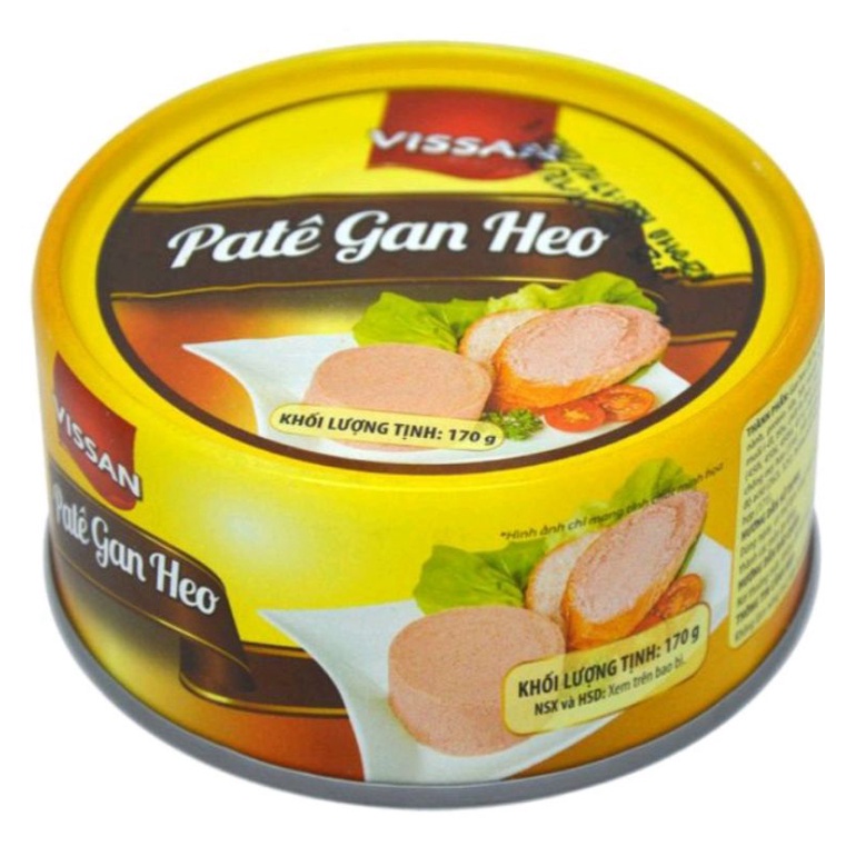 Combo 4 lon pate gan heo Vissan lon in 170g - 359