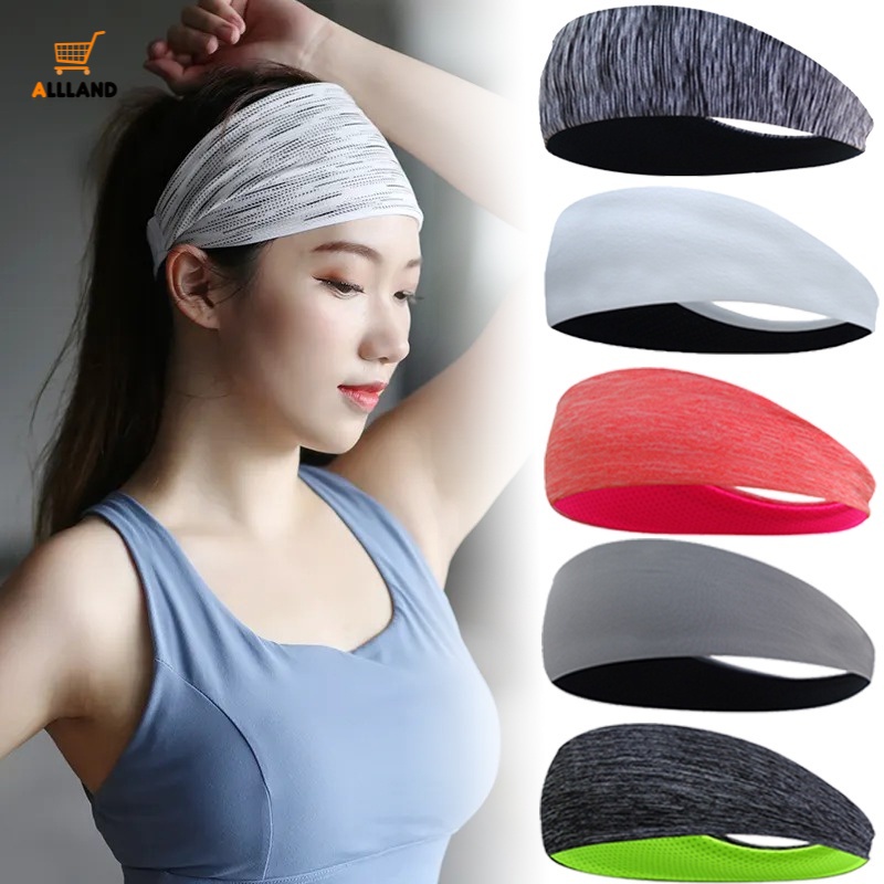 Băng Đô Thể Thao Mềm Thấm Hút Mồ Hôi 6 Màu Thời Trang Cho Nữ