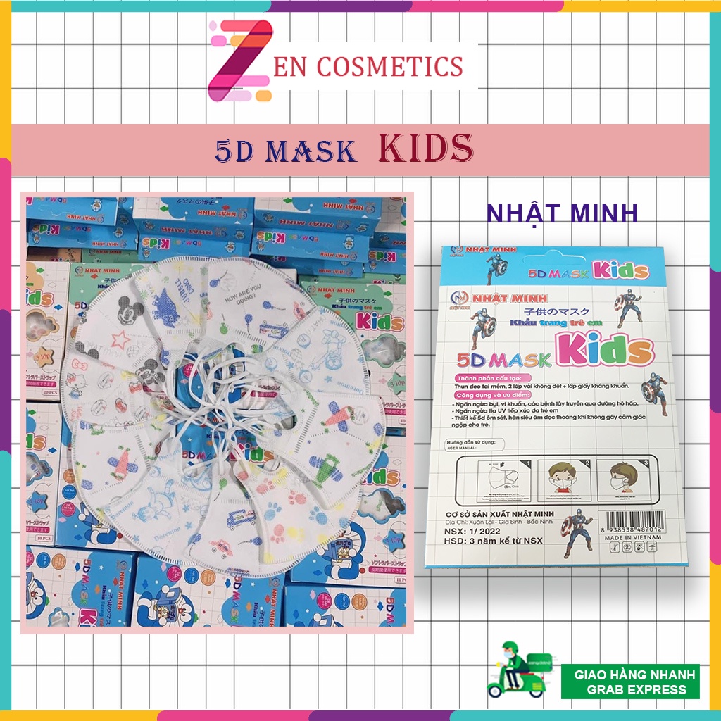 Khẩu Trang Trẻ em Mask Kids, Khẩu Trang Cho Bé Kháng Khuẩn, Ngăn Bụi Mịn