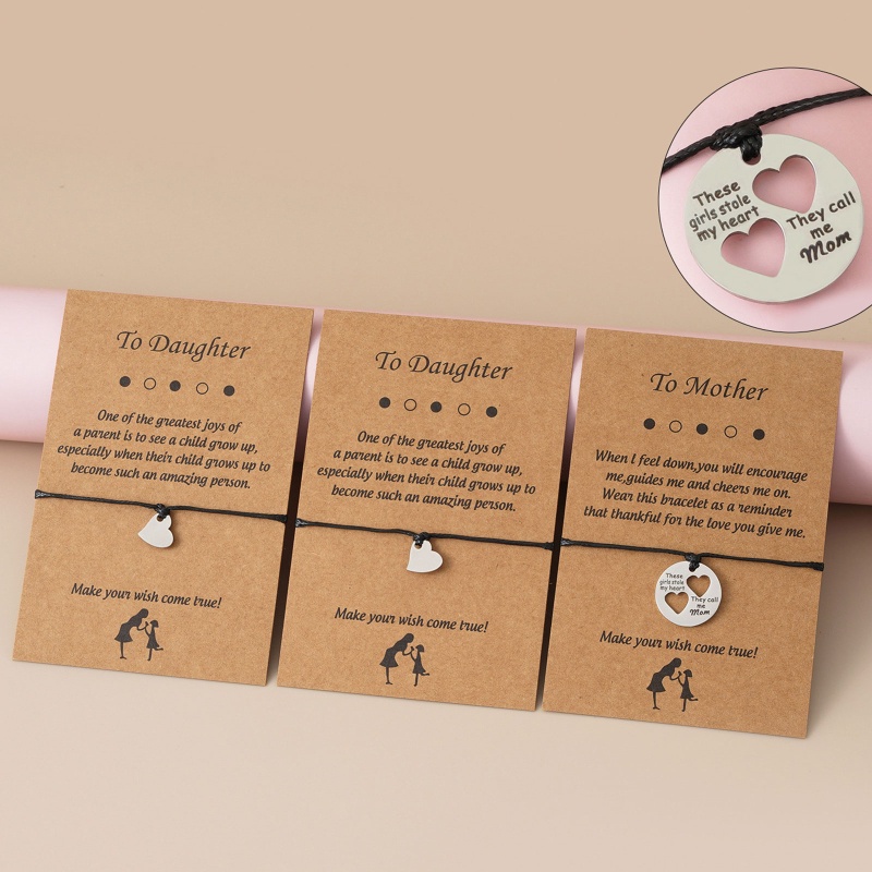 Arin Set 3 Vòng Tay Vòng cổ Ghép Trái Tim Phù Hợp Làm Quà Sinh Nhật Dành Cho Mẹ Và Con Gái 3 Tuổi