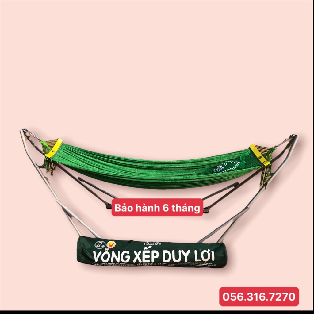 Võng xếp Duy Lợi cỡ lớn khung dầy kèm lưới