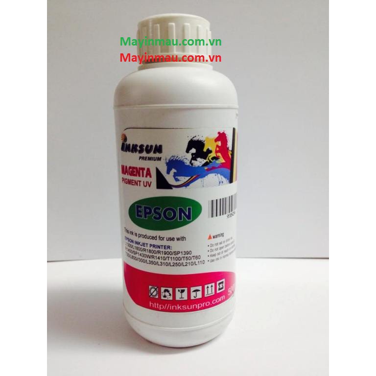 Mực Pigment UV 500ml _Mực dầu 500ml bán lẻ màu