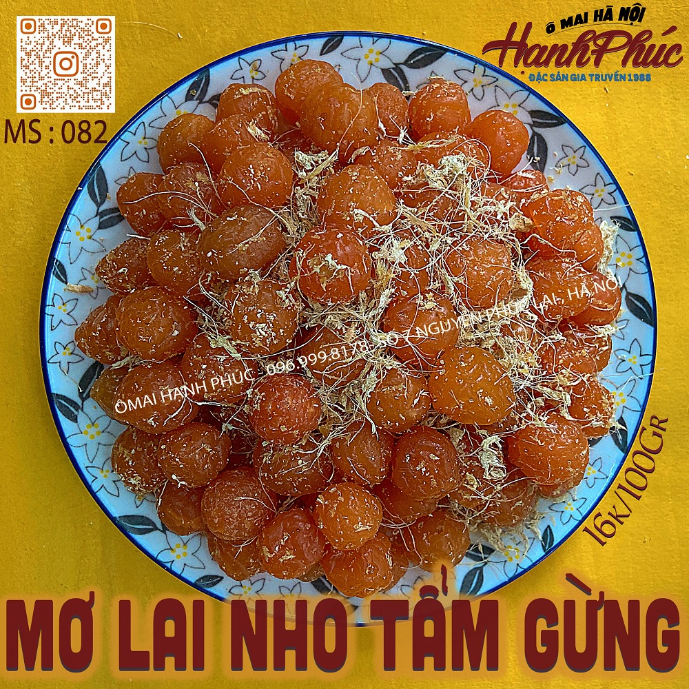 Mơ lai nho tẩm gừng 100gr/ 200Ggr / 300gr / 500gr