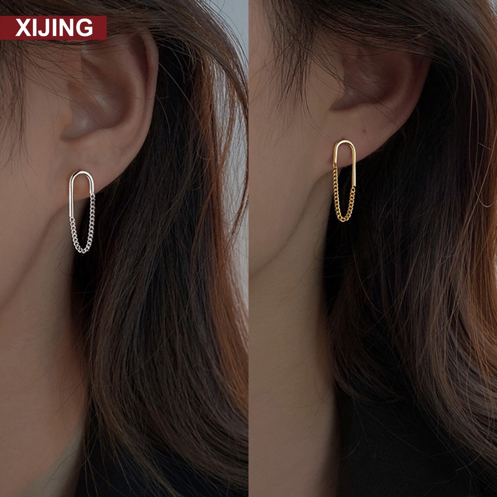 【COD】Bông Tai Nữ Hình Tròn Đơn Giản Thời Trang