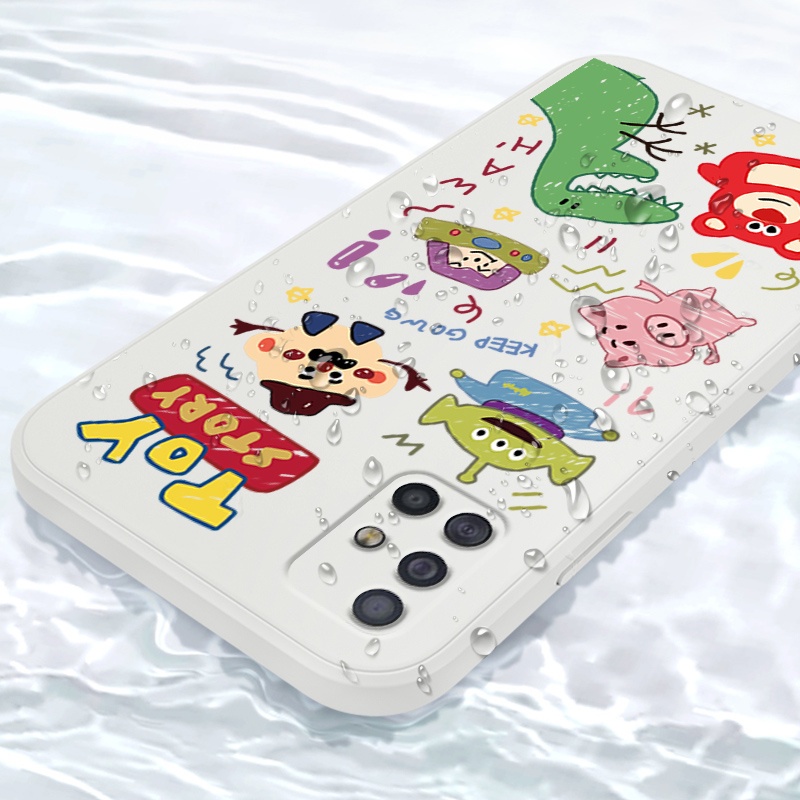 Ốp Điện Thoại Họa Tiết Hoạt Hình Toy Story Cho Samsung Galaxy A51 A71 M40S M31 M51 A10 A10S A20 A20S A30 A01CORE A215G Phone Casing  Silicon Fashion Camera Lens Protector Full Cover simple Liquid silicone Cases