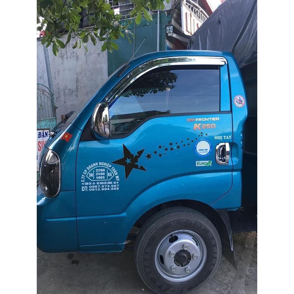 TEM DECAL HÌNH NGUYÊN DẢI NGÔI SAO CHO XE TẢI - Ô TÔ -XE HƠI  ĐỘC LẠ CHẤT CHƠI