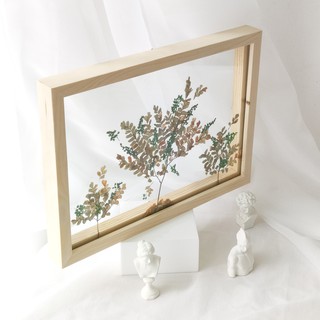 Khung Tranh Gỗ Ép Hoa Và Lá Khô Đà Lạt