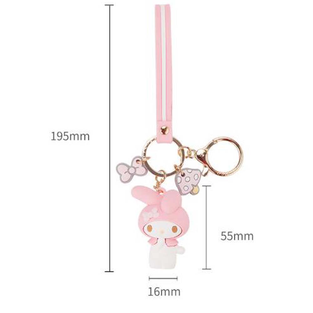Móc Khóa Pvc Họa Tiết Hoạt Hình My Melody Dễ Thương Cho Nữ