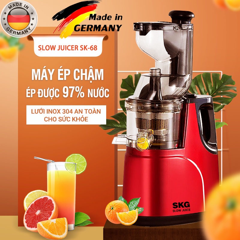 Máy ép chậm cao cấp SKG SK68 , HONGXIN RH312 SKG SK60 ép được cả củ quả cứng  máy ép trái cây chậm kiệt nước BH 12 THÁNG