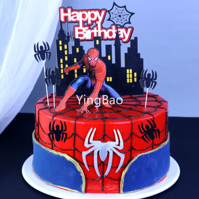 1 Bộ Que Cắm Trang Trí Bánh Kem Chủ Đề Siêu Anh Hùng Avengers Cho Tiệc Sinh Nhật Trẻ Em