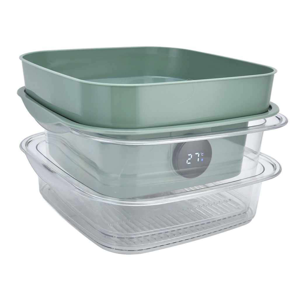 Nitrogen071 2 lớp Lồng Bàn Giữ Nhiệt, Bảo Quản Thức Ăn Tránh Côn Trùng, Bụi Bẩn Nhiều lớp đậy Thức ăn thừa Trong suốt