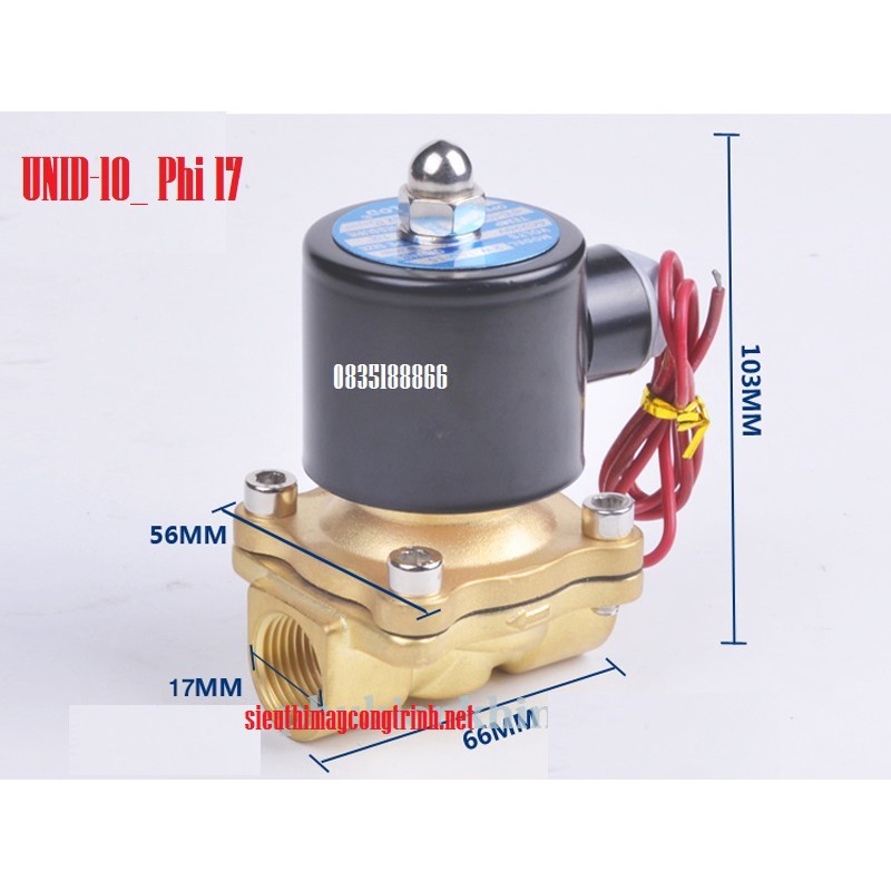 Van Điện Từ UNID UD-10 phi 17