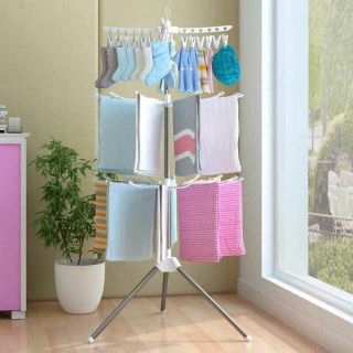 Cây sào phơi đồ đa năng 3 tầng dáng tròn gấp gọn cho bé