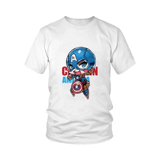 Áo thun nam nữ in hình Captain America EndGame Chibi Mẫu 5 (Đủ Màu)