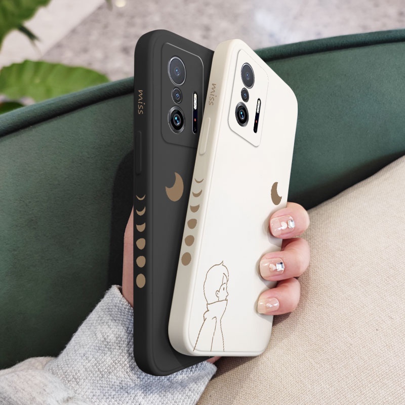 Bao Da Điện Thoại Họa Tiết Mặt Trăng Thời Trang Cho xiaomi mi 13t 12t 11t 10t pro lite mi 9t pro Ốp