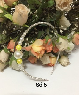 66/- Cài tóc ngọc trai handmade