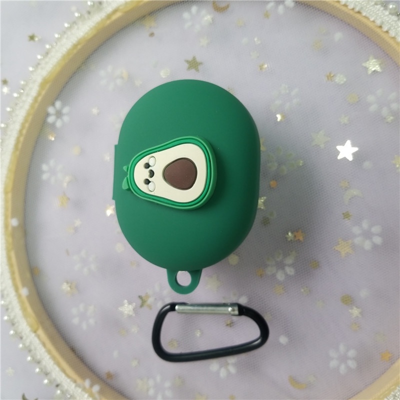 Vỏ Bảo Vệ Hộp Sạc Tai Nghe Bluetooth Haylou GT7 Bằng Silicon Họa Tiết Hoạt Hình Kèm Móc Khóa