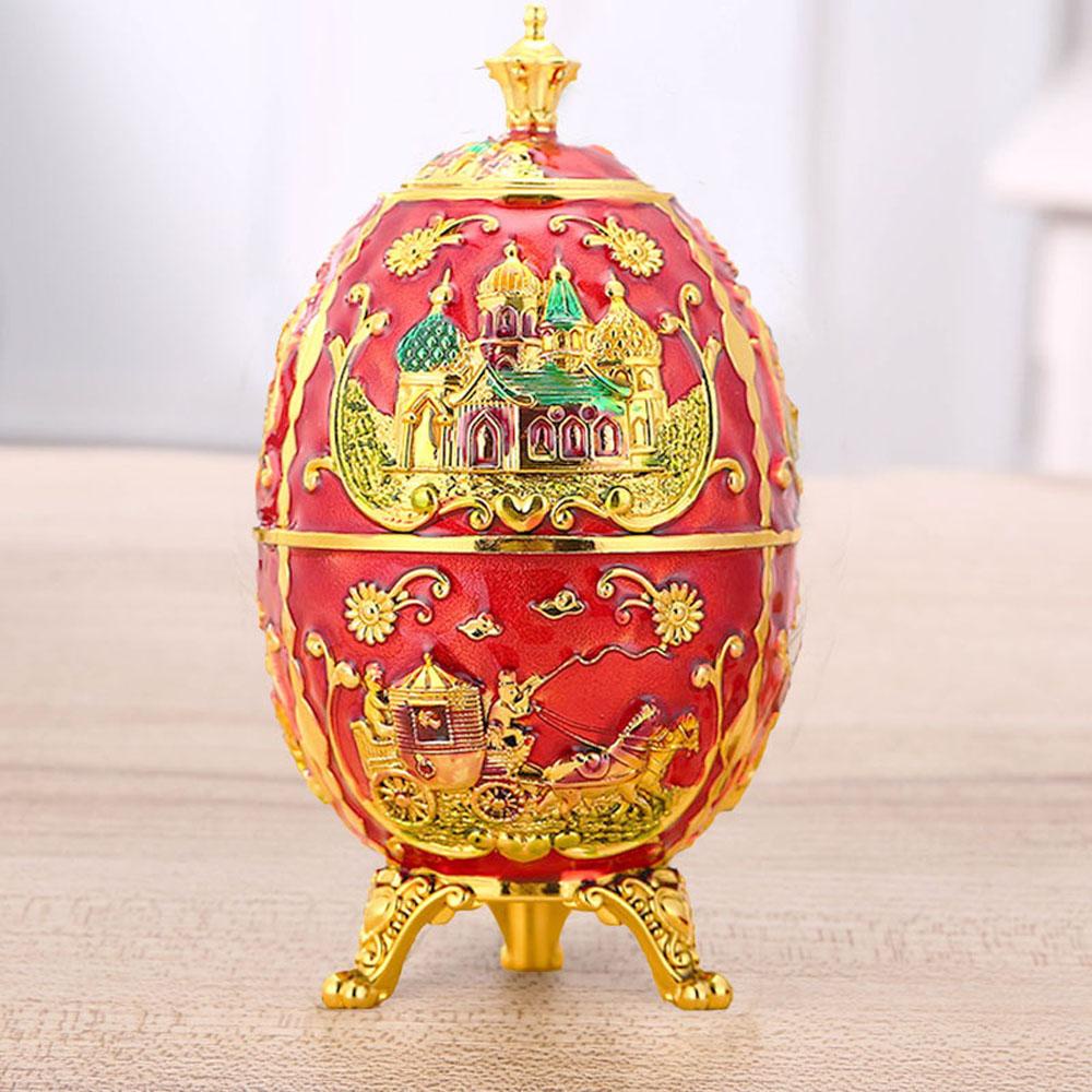 1 Hộp Đựng Tăm Xỉa Răng Hình Quả Trứng Phong Cách Châu Âu Ốp