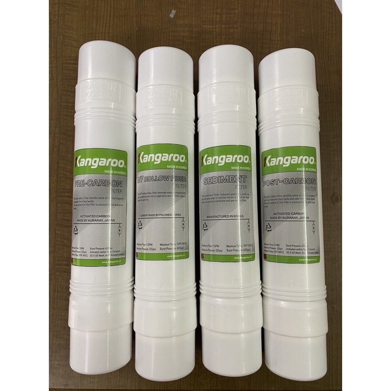 Bộ 4  lõi lọc nước 1 2 3 4 1234 cây nước nóng lạnh KG47 Kg48
