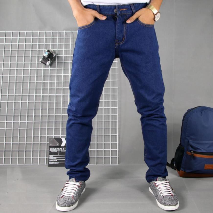 Sale Chính Hãng Quần jean nam xanh đen vải dày, không ra màu TS61 Tronshop hot 🌺 neww * ! %