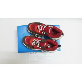 (Ảnh thật+Full box) Giày Balen Triple S đỏ đô