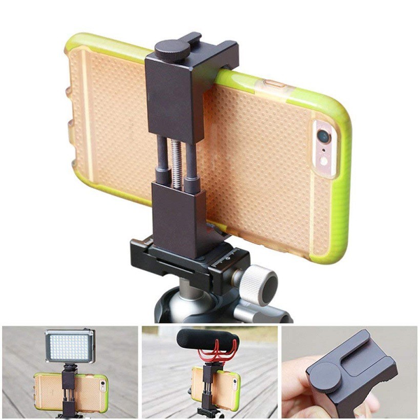 Kẹp Điện Thoại Kim Loại thương hiệu Ulanzi ST-02 - Gắn Tripod Chụp Ảnh