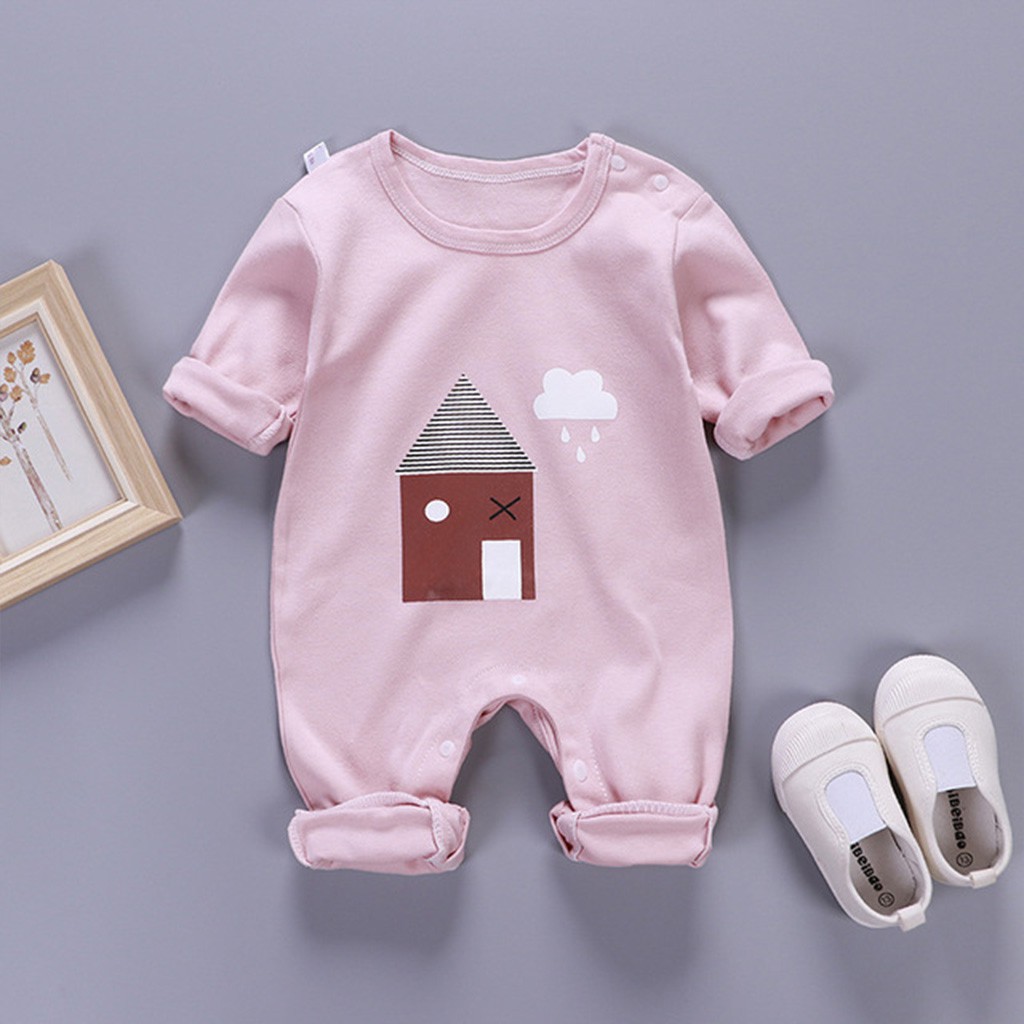 Bodysuit cho bé body liền thân dài tay cho bé trai gái sơ sinh Mẫu Mới hàng QC đẹp in hình cực yêu từ 3-12kg – BD15