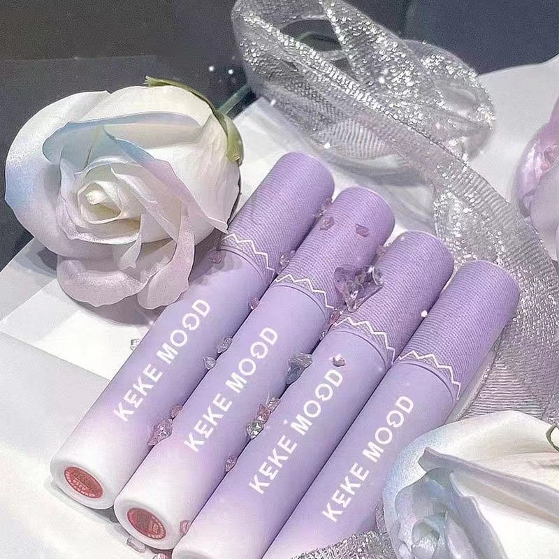 Tâm Trạng ABPOPA KEKE MOOD® Matte Lipstick Purple Silky High Quality Silky smooth long-lasting moisturizing support effective fashion for students
