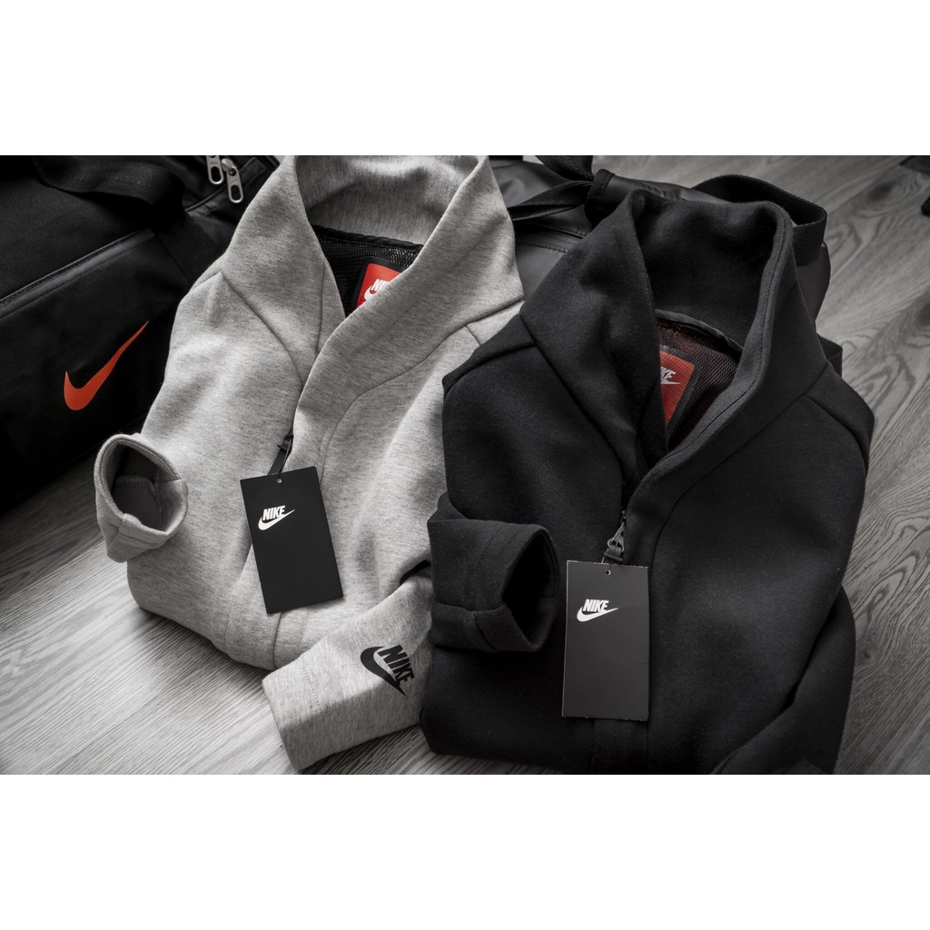 NIKE - Áo khoác nỉ thể thao nam Nike Tech Fleece JKT Jacket chính hãng - Xám