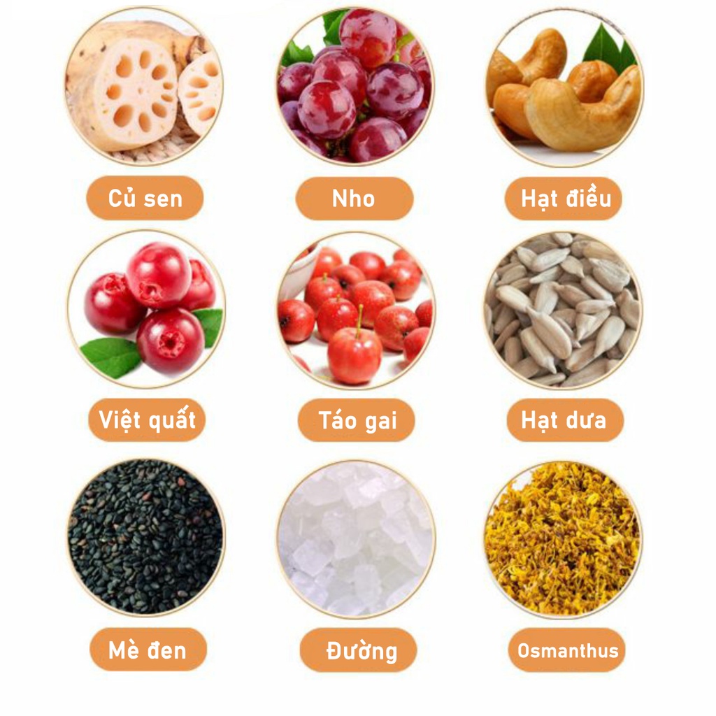 Bột củ sen mix hạt dinh dưỡng, giảm cân, ăn kiêng, dưỡng nhan hiệu Meizoushike – hộp 500g
