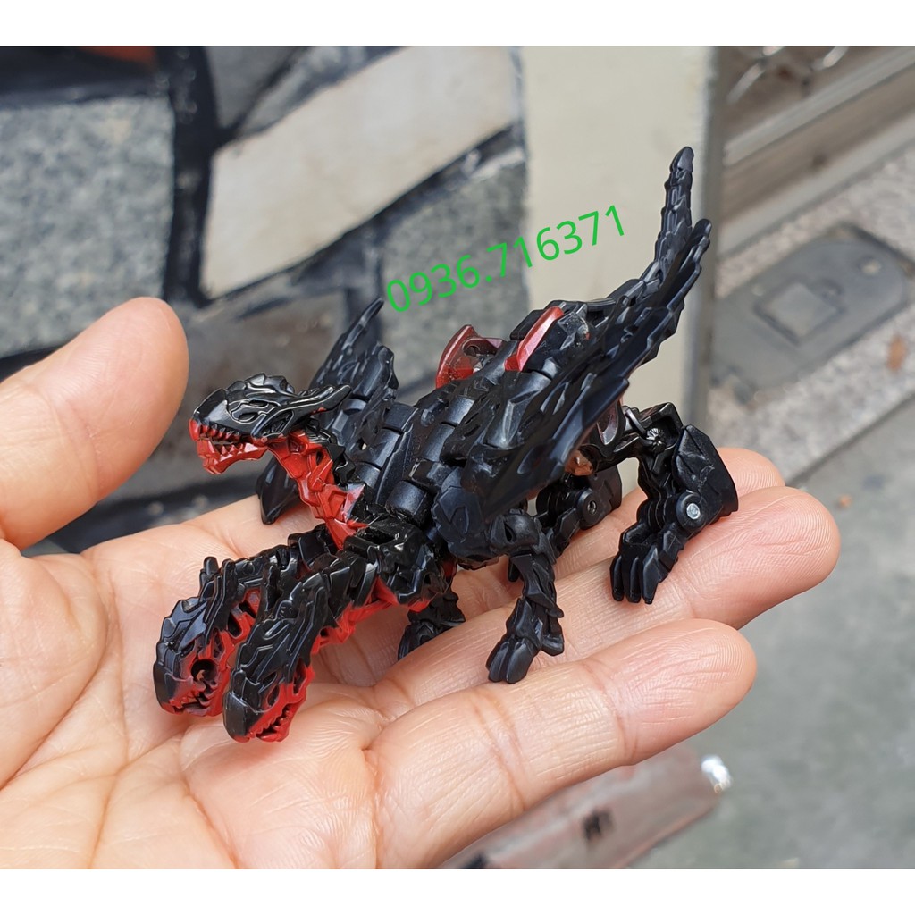 Robot Mini cao 6,5cm biến hình nhiều bước thành rồng 3 đầu Dragonstorm Transformers - Hasbro