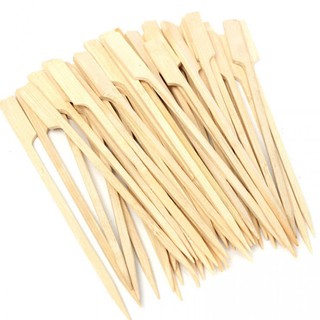 Cây Xiên Que Gỗ Tay Cầm Ăn Bánh Trái Cây Thạch Thịt Nướng Cá Viên 50 cây /1 bịch
