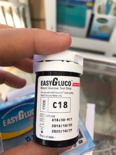 Que thử đường huyết EASY GLUCO ( 25 que x 2 lọ)