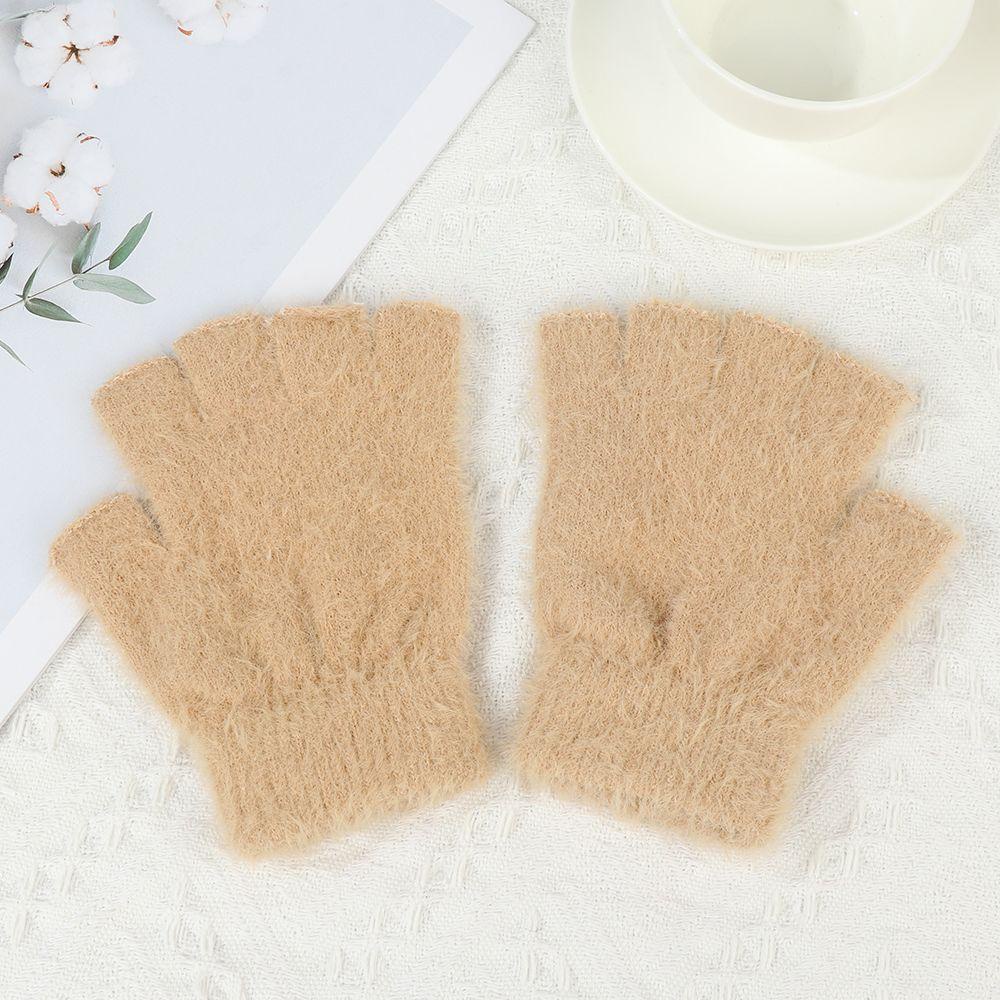 MELODG 1 Đôi Găng Tay Hở Ngón Màu Sắc Thời Trang