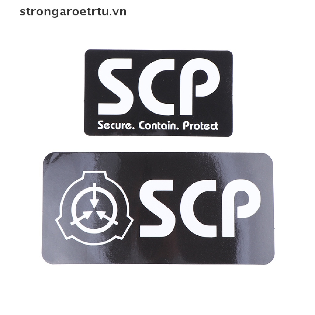 Set 5 Sticker Dán Nền SCP Vinyl Chống Nước Cho Laptop Guitar Ván Trượt Tủ Lạnh