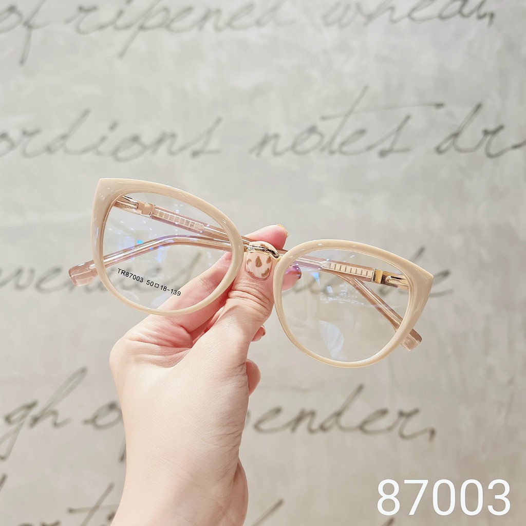 Gọng Kính Nữ Cao Cấp Lilyeyewear Mắt Mèo To Chất Liệu Nhựa Cứng Cáp Màu Sắc Thời Trang 87003