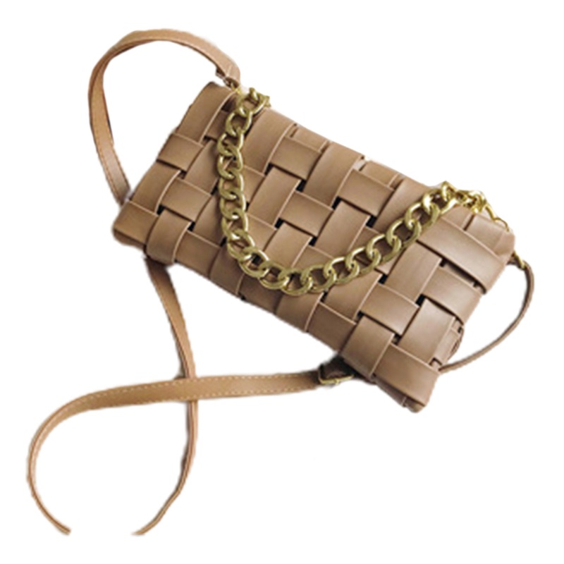 Túi Xách Đeo Vai Bằng Da PU Kèm Dây Đeo Sợi Xích Thời Trang Dành Cho Nữ