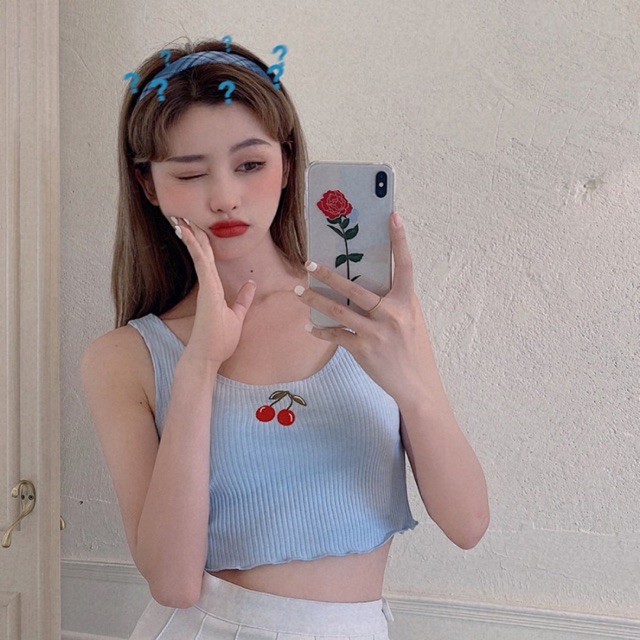 CROPTOP CHERRY PHONG CÁCH HÀN QUỐC 🍒🍒