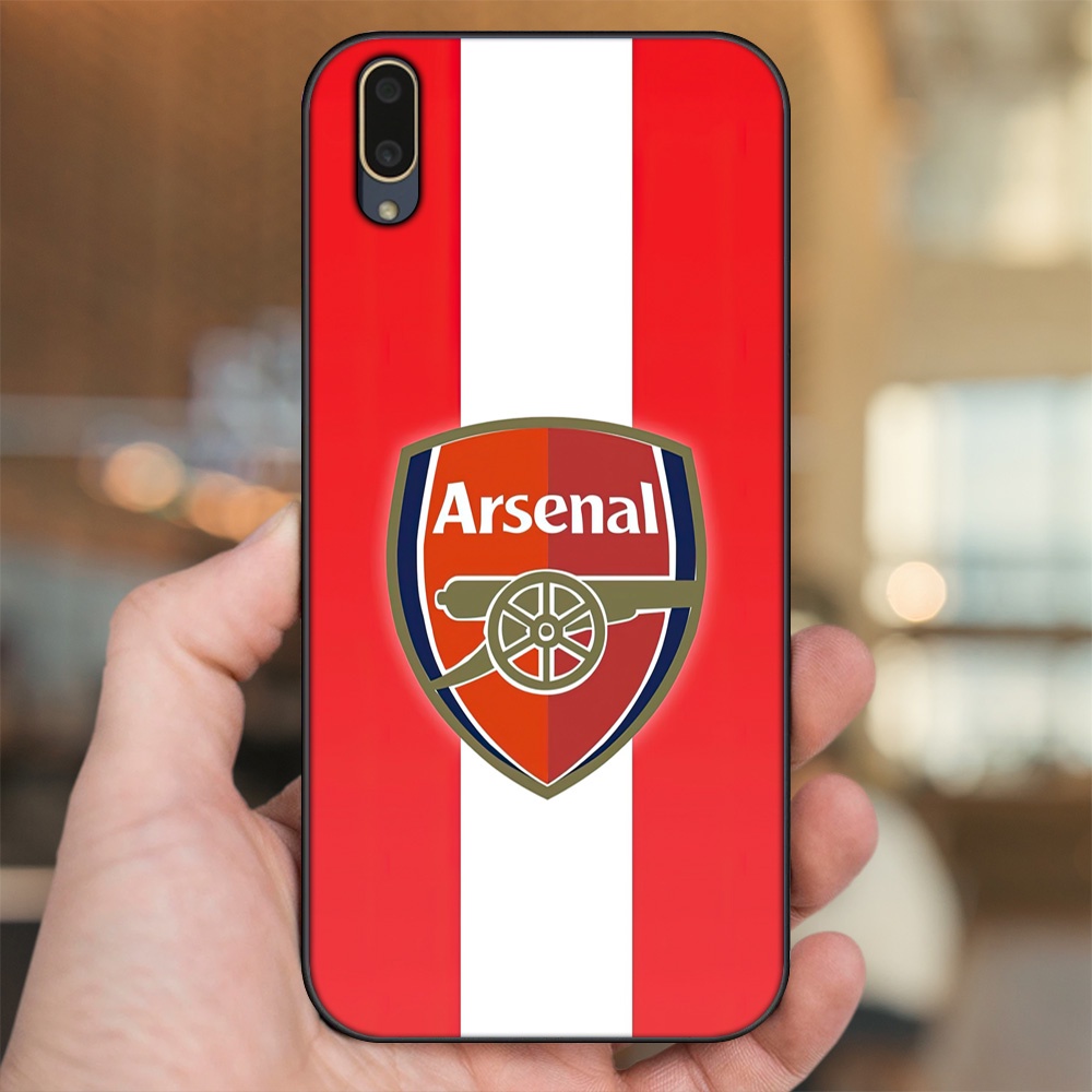 Ốp lưng Vivo V11 viền đen in hình Arsenal FC