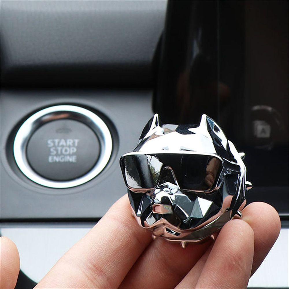 Vỏ Bọc Công Tắc Nút Nhấn Khởi Động Xe Hơi Bằng Hợp Kim Kẽm Hình Chó Bull Sáng Tạo