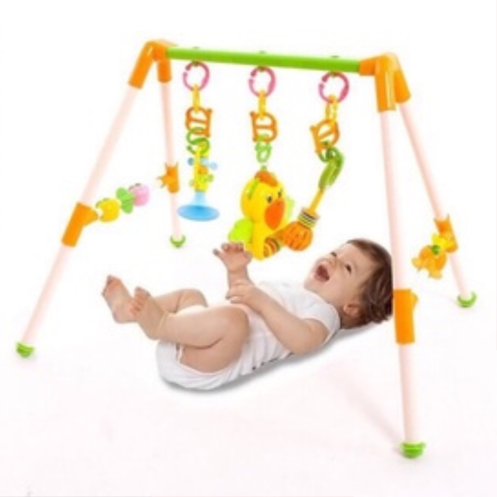 Kệ chữ A cho bé, Đồ chơi kệ vẹt cho bé có nhạc , kèn thổi , lúc lắc