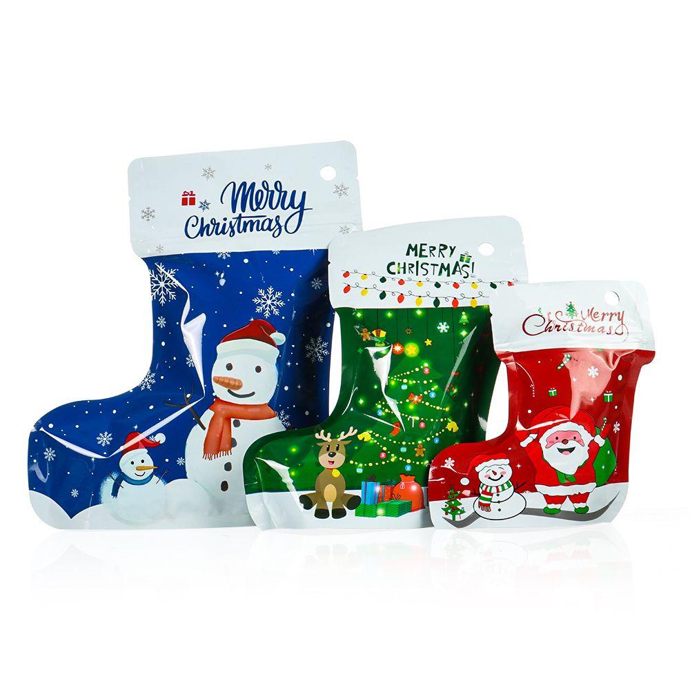 10 Túi Đựng Quà Giáng Sinh Hình Chiếc Tất / Ông Già Noel