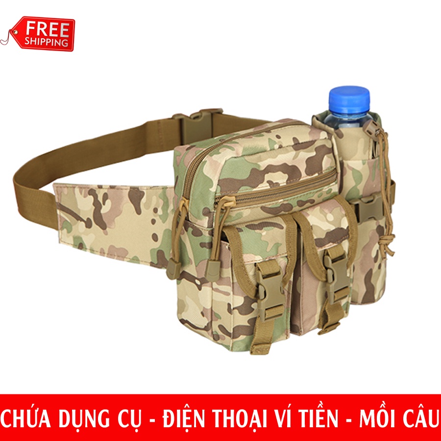 🔥Túi Đeo Hông kỹ sư cao cấp 🔥 - ThaiLand 🔥 - Chất kaki chống nước màu rằn ri