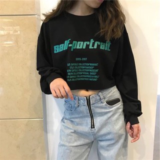 BIG SALE - ÁO CROTOP DÀI TAY Chất Nỉ Cotton Dày Co Dãn