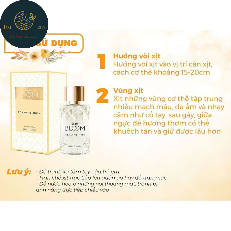(4 MÙI) Nước hoa Cindy Bloom dành cho nữ 50ml