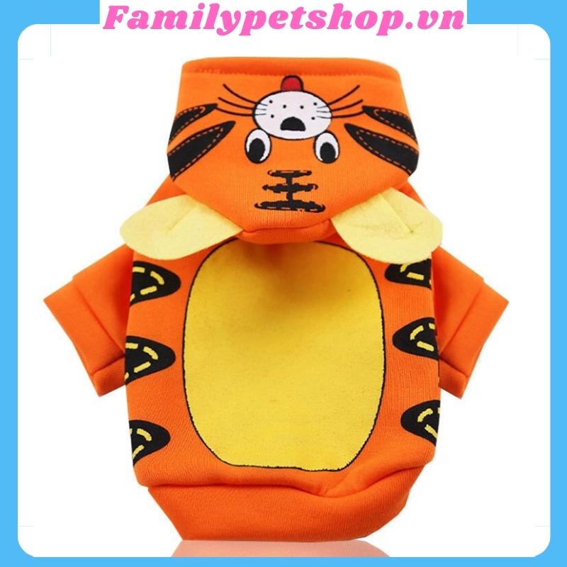 Áo cho chó mèo mẫu áo nỉ mùa đông có mũ siêu ấm-familypetshop.vn
