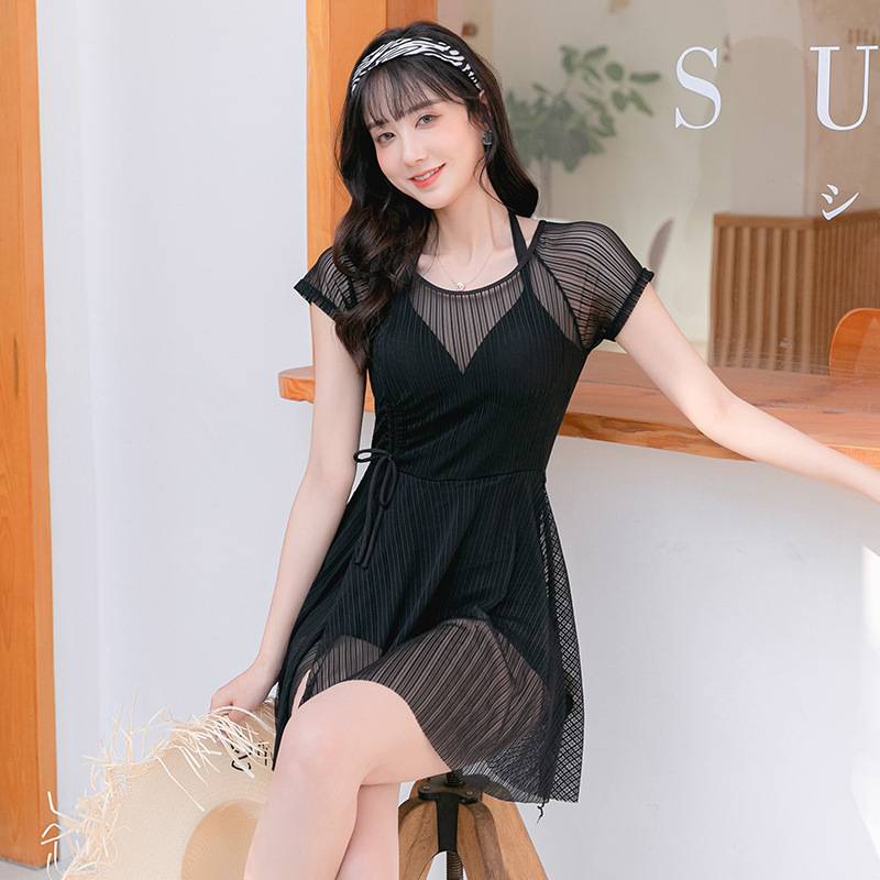 Áo tắm nữ mới áo tắm một mảnh áo tắm cạp cao đồ bơi đi biển | BigBuy360 - bigbuy360.vn