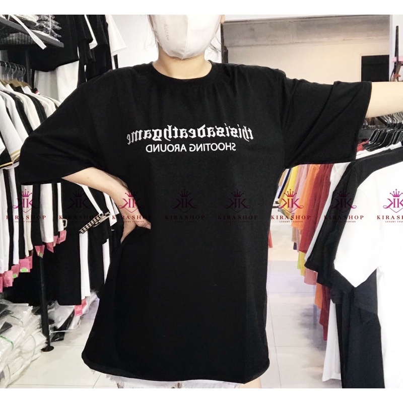 Áo thun tay lỡ cổ tròn unisex nam nữ freesize chất thun pha su in lụa | Áo thun tay lỡ uniex | Xưởng chuyên sỉ TEEHAO