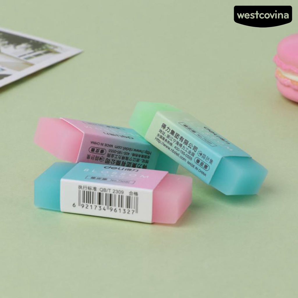 [Hot]✍Gôm Tẩy Trong Suốt Hình Chữ Nhật Bằng Cao Su Đáng Yêu An Toàn Cho Nhà Ở